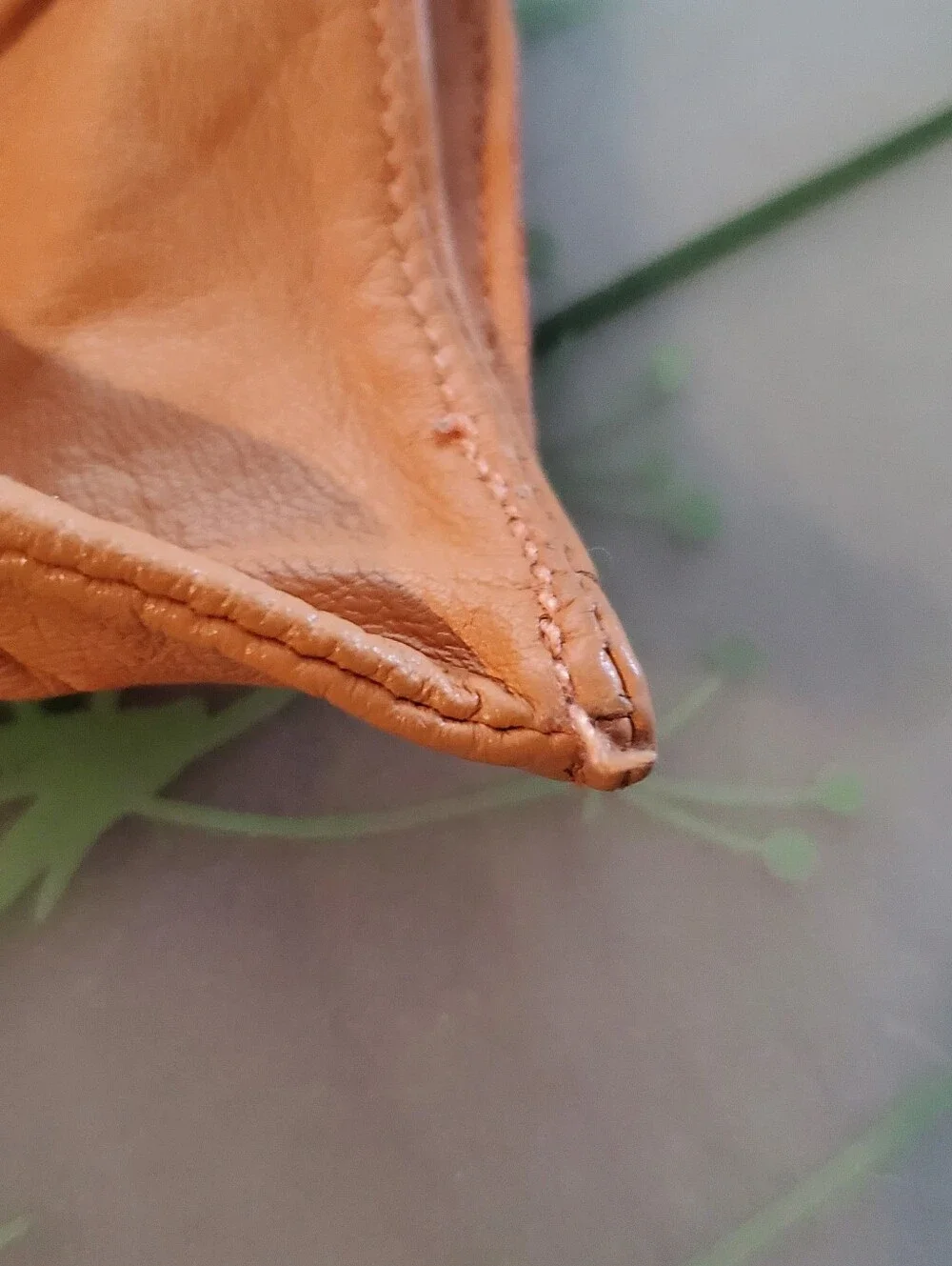Vintage 90's Leather Driving Gloves - Orange
